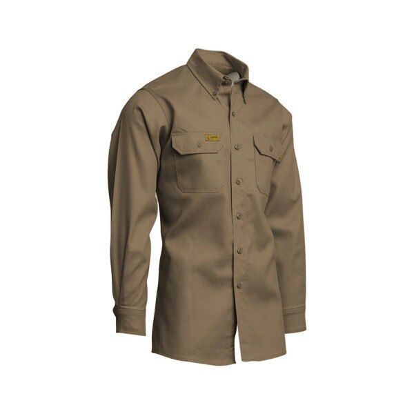 LAPCO 6oz Gold Label Uniform Shirt in Khaki